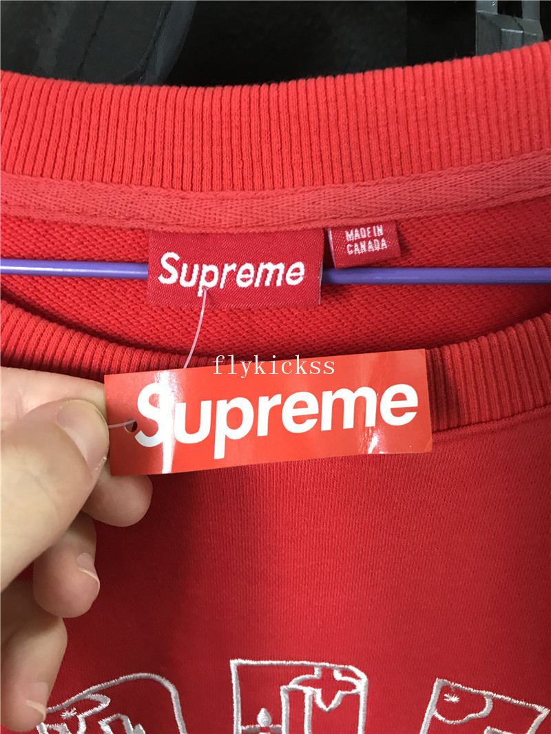 Supreme Logo Red Hoodie